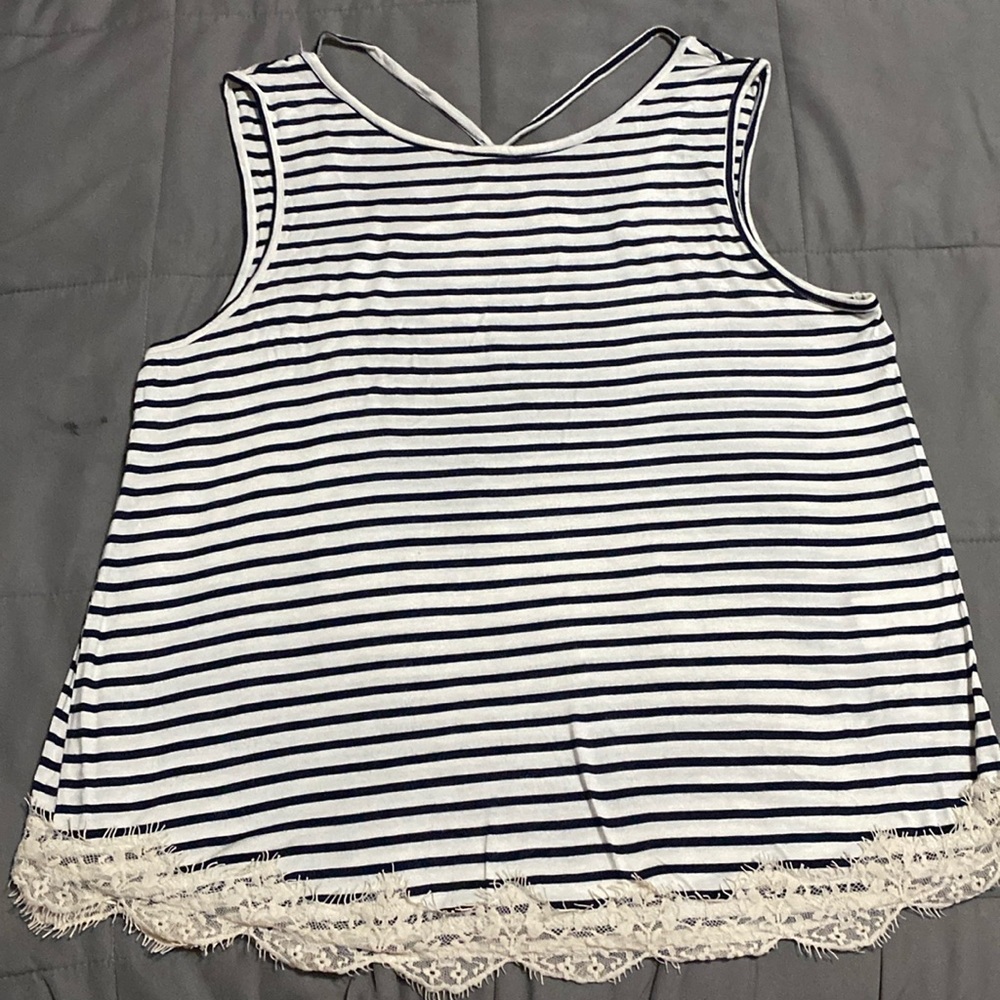 Mason and Belle, Alexa Lace Trim Knit Tank, size XL, never worn